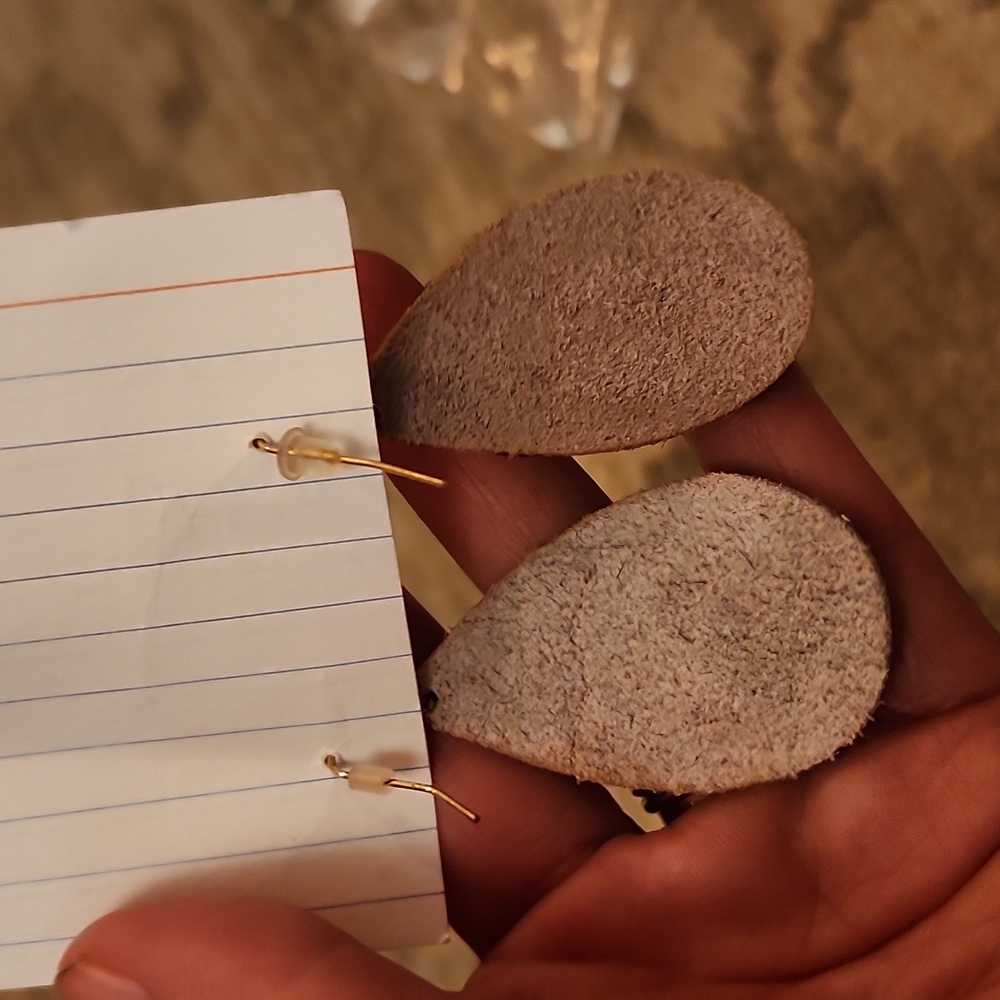 Cheetah Print Earrings - Picture 2 of 2
